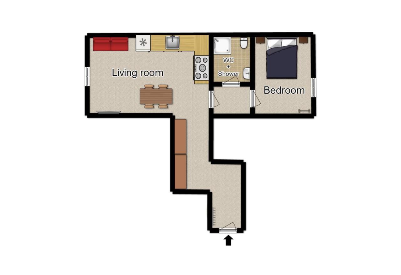 Modern Apartment Charvatova Praha Eksteriør bilde